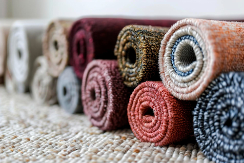 A wide selection of carpet materials and colours to suit every style.