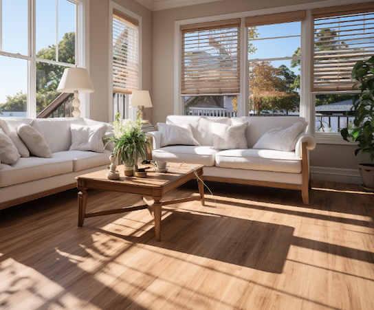 Installation of laminate flooring in Alton.